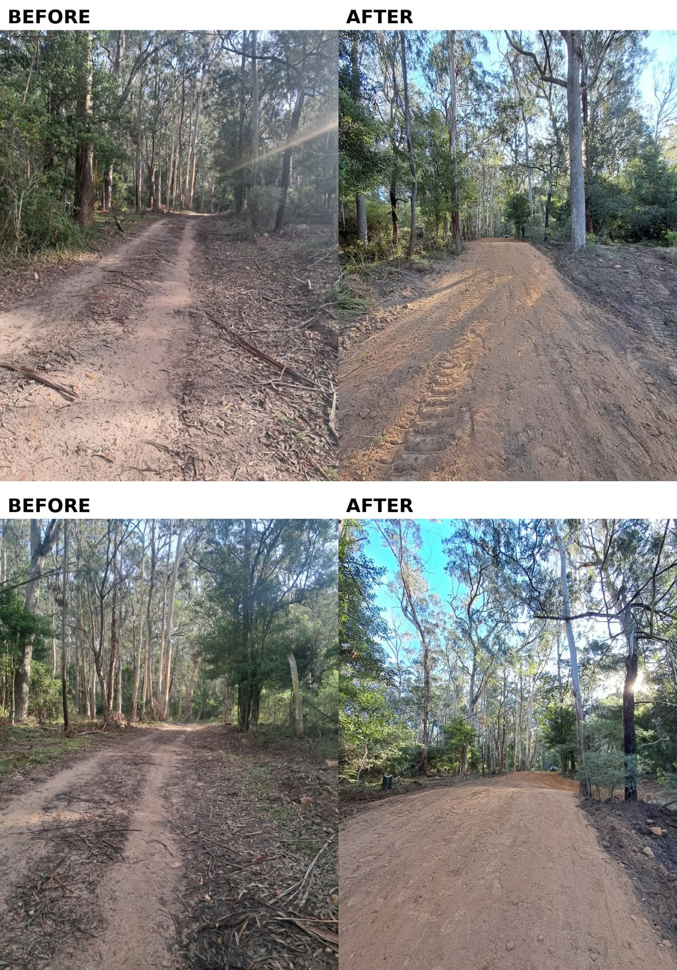 Broadford Earthmoving recent work, Far South Coast