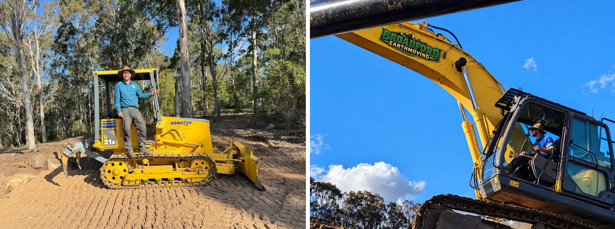 Broadford Earthmoving recent work, Far South Coast